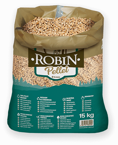 worek pelletu opałowego Robin do kupienia w Klimontowie lub sklepie internetowym